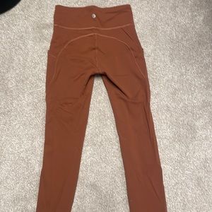 WORN ONCE! Lululemon leggings with pockets! Perfect for every day athele…